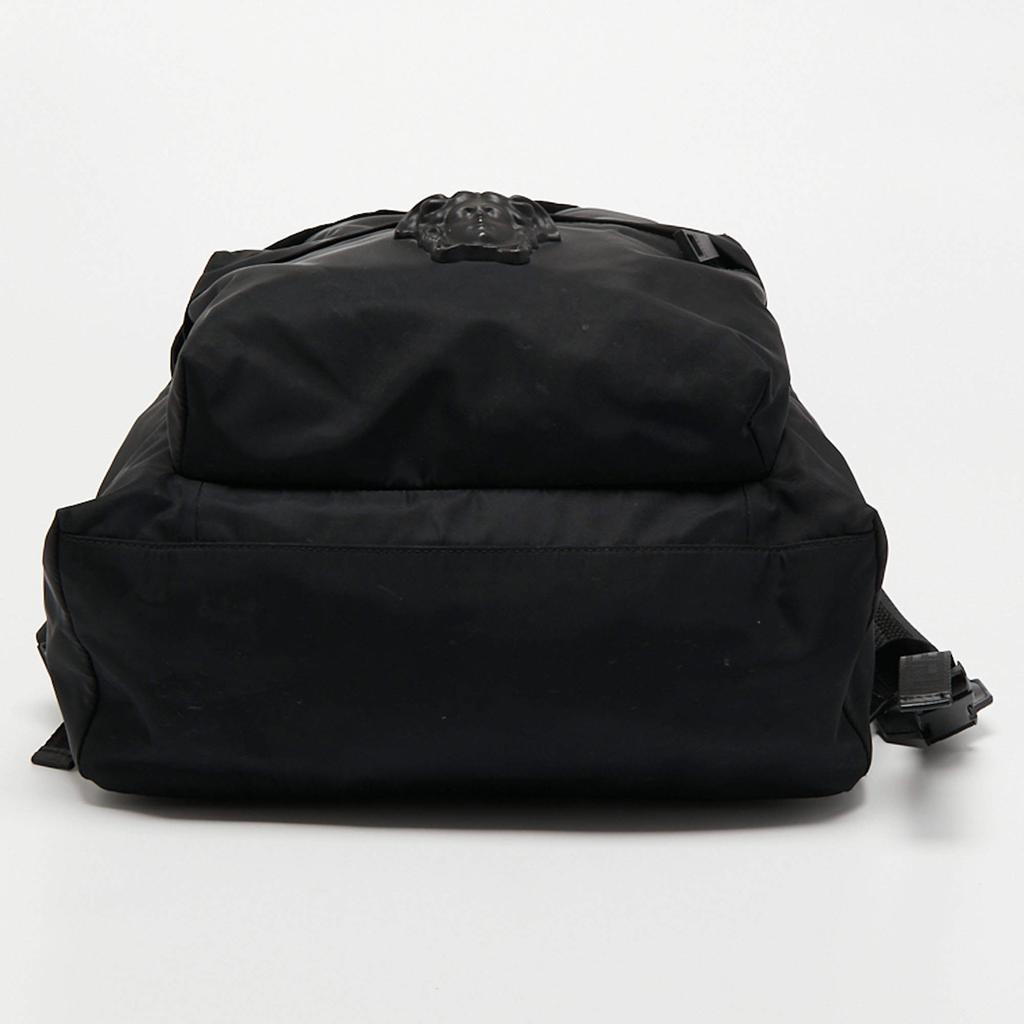 Versace Black Nylon and Leather Medusa Backpack商品第6张图片规格展示