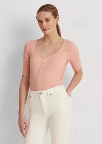 商品Ralph Lauren|Ralph Lauren Elbow Sleeve Henley Top,价格¥157,第1张图片