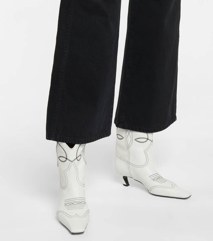 商品Khaite|Dallas leather cowboy boots,价格¥7151,第6张图片详细描述