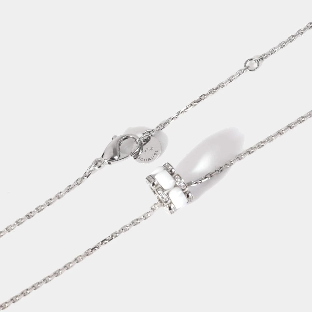 商品[二手商品] Chanel|Chanel Ultra White 18K White Gold Diamond Ceramic Necklace,价格¥34599,第4张图片详细描述