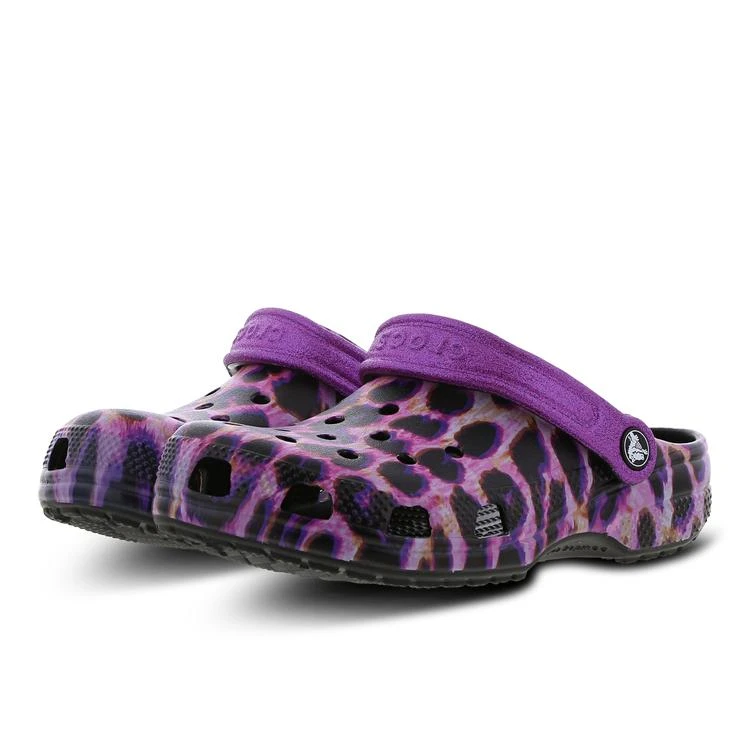 商品Crocs|Crocs Clog Leopard - Grade School Shoes,价格¥332,第2张图片详细描述