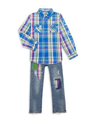 商品Billionaire Boys Club|Little Boy's & Boy's BB Plaid Woven Flannel Shirt,价格¥382,第3张图片详细描述