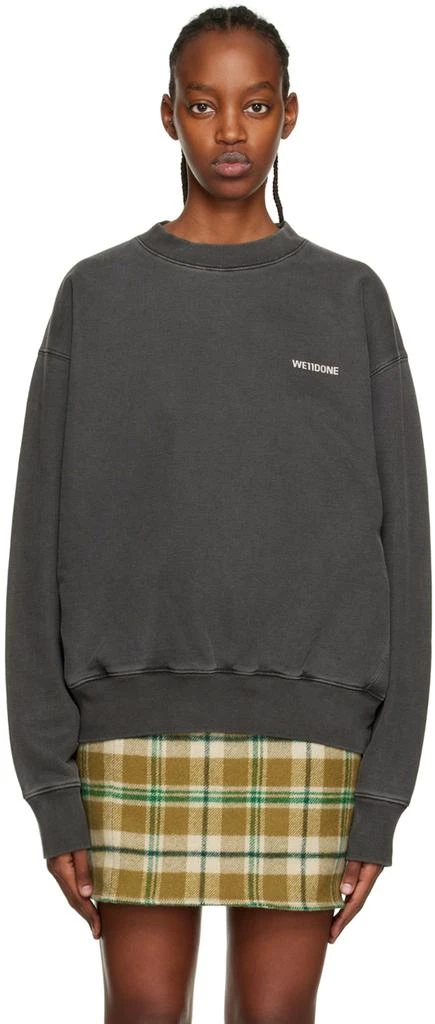 商品We11done|Gray Basic Washed Sweatshirt,价格¥1084,第1张图片