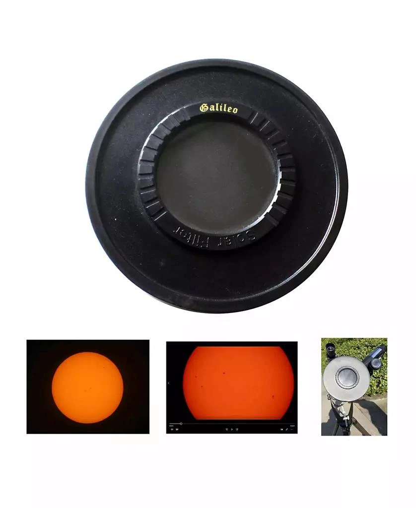 商品Galileo|Solar Filter Cap for 80mm, 90mm and 95mm Reflector Telescopes,价格¥434,第1张图片