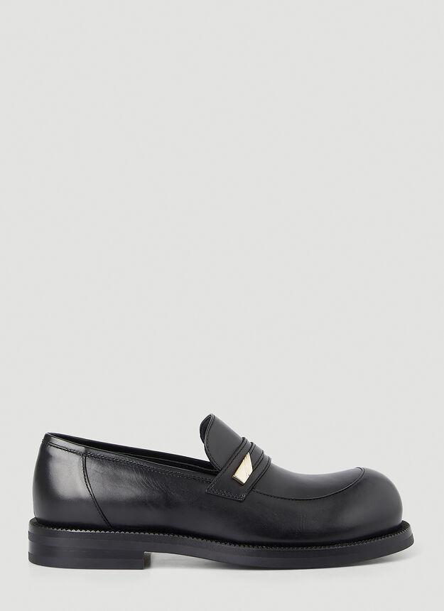 Martine Rose]Bulb Toe Loafers in Black 100% 皮革价格¥2990 | 别样海外购