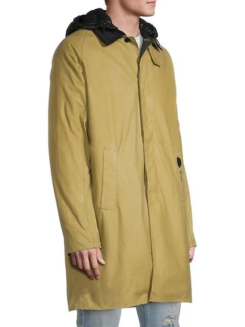 商品Barbour|Barbour x Moncler Hooded Cotton Raincoat,价格¥6434,第4张图片详细描述