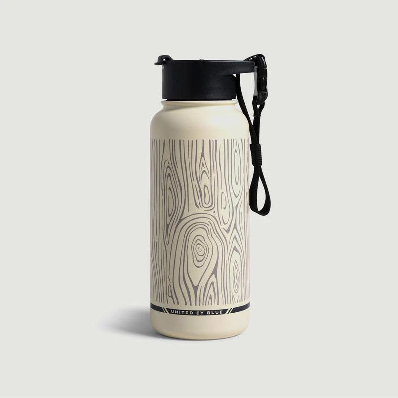 商品United By Blue|Woodgrain 32 oz Steel Bottle 13-MIDNIGHT UNITED BY BLUE,价格¥233,第1张图片