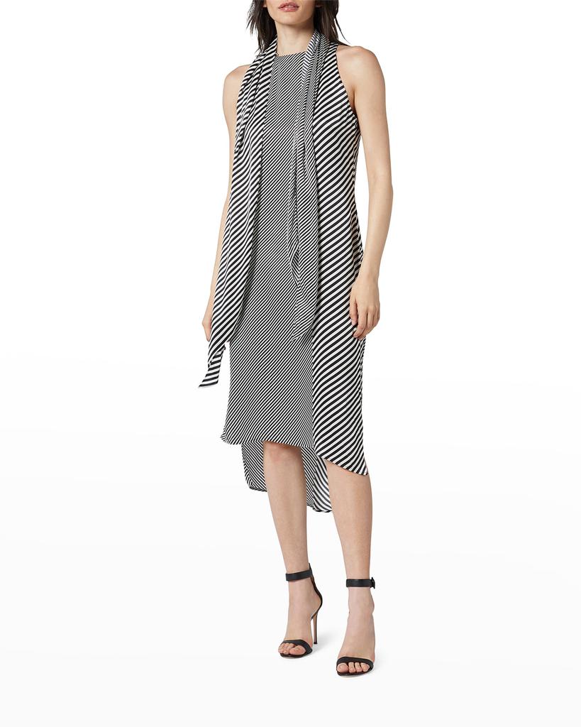 Lalasa Striped Sleeveless Dress商品第1张图片规格展示
