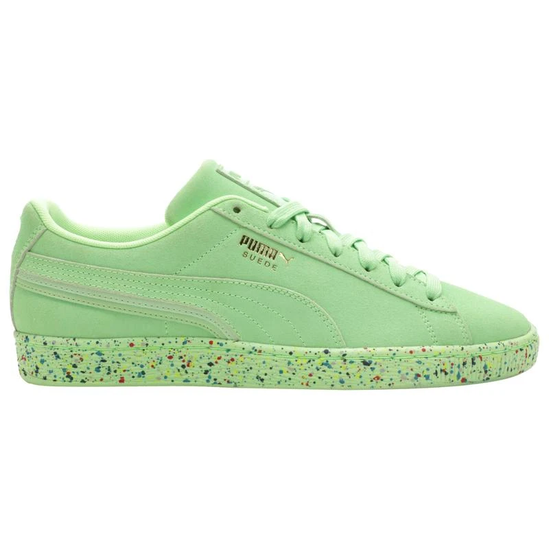 商品Puma|PUMA Suede Speckled Neon - Men's,价格¥300,第1张图片