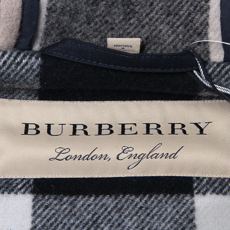 Burberry 博柏利 男士深蓝色羊毛混纺大衣 3984195 商品