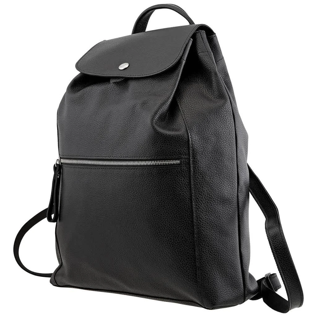 商品Longchamp|Longchamp Ladies Le Foulonne Black Leather Backpack,价格¥2119,第1张图片