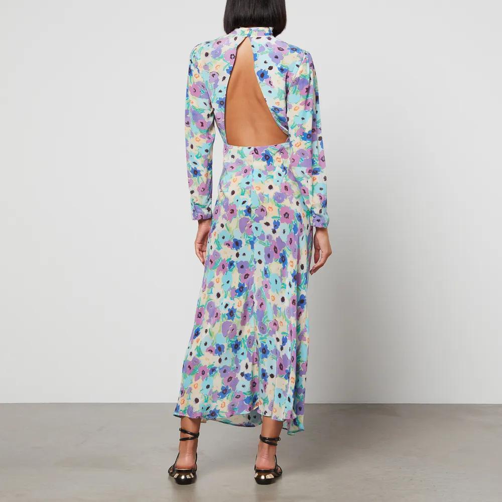 商品Rixo|RIXO Dani Floral-Print Silk Crepe de Chine Midi Dress,价格¥1815,第4张图片详细描述