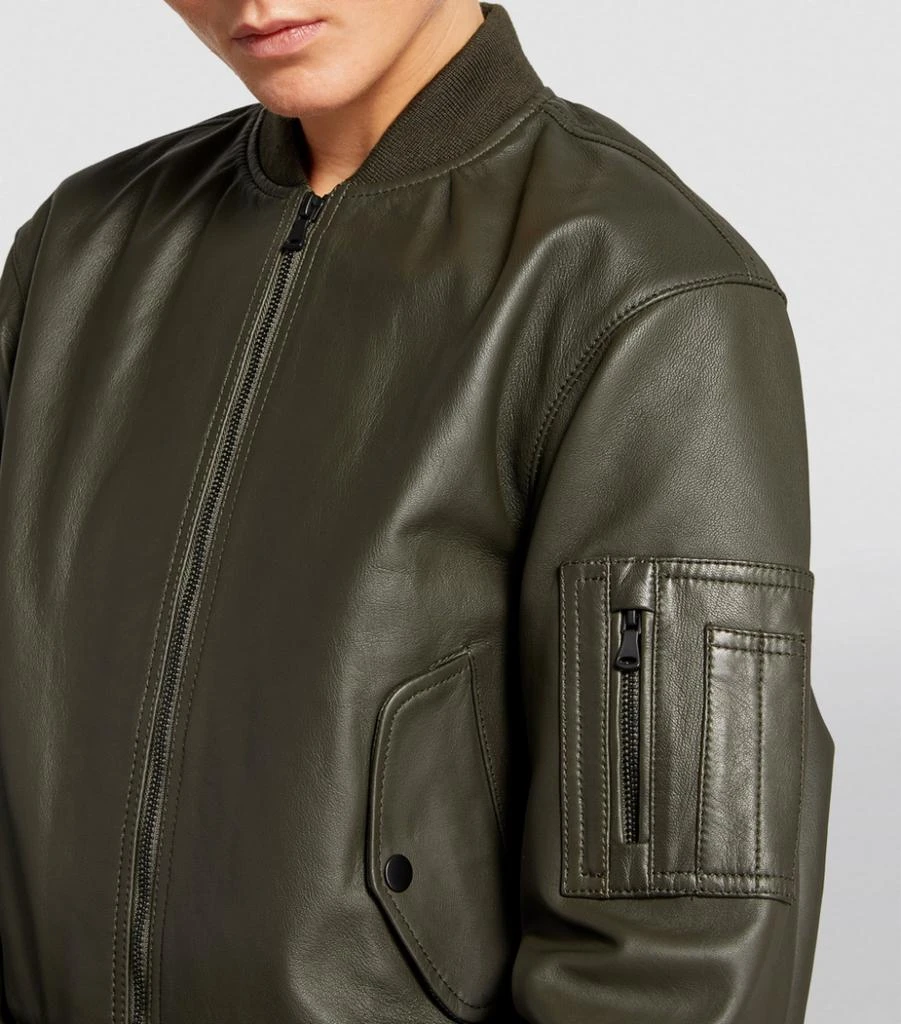 Leather Bomber Jacket 商品