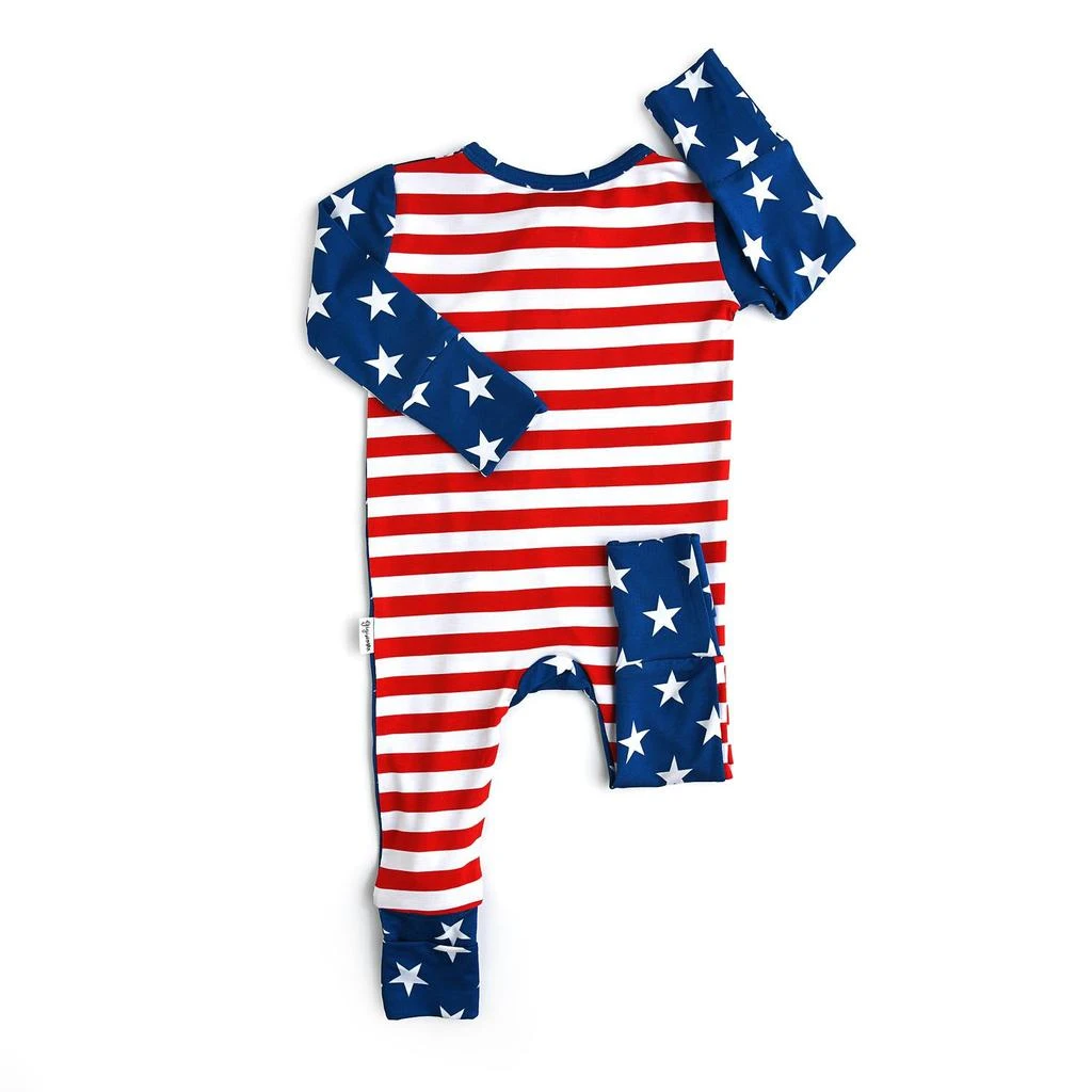 Baby's Bamboo Pajama USA 4th of July Zip Onesie 商品