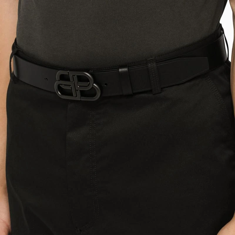 商品Balenciaga|Black leather BB belt,价格¥2622,第2张图片详细描述