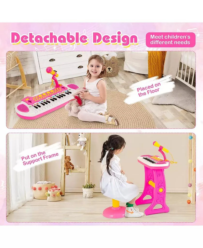 商品Costway|31 Key Kids Piano Keyboard Toy Toddler Musical Instrument w/ Microphone,价格¥330,第5张图片详细描述