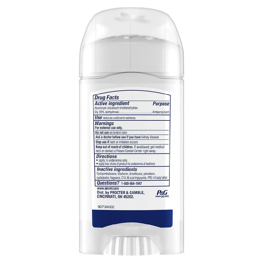 商品Secret|Clinical Strength Soft Solid Antiperspirant and Deodorant for Women Light & Fresh,价格¥108,第2张图片详细描述