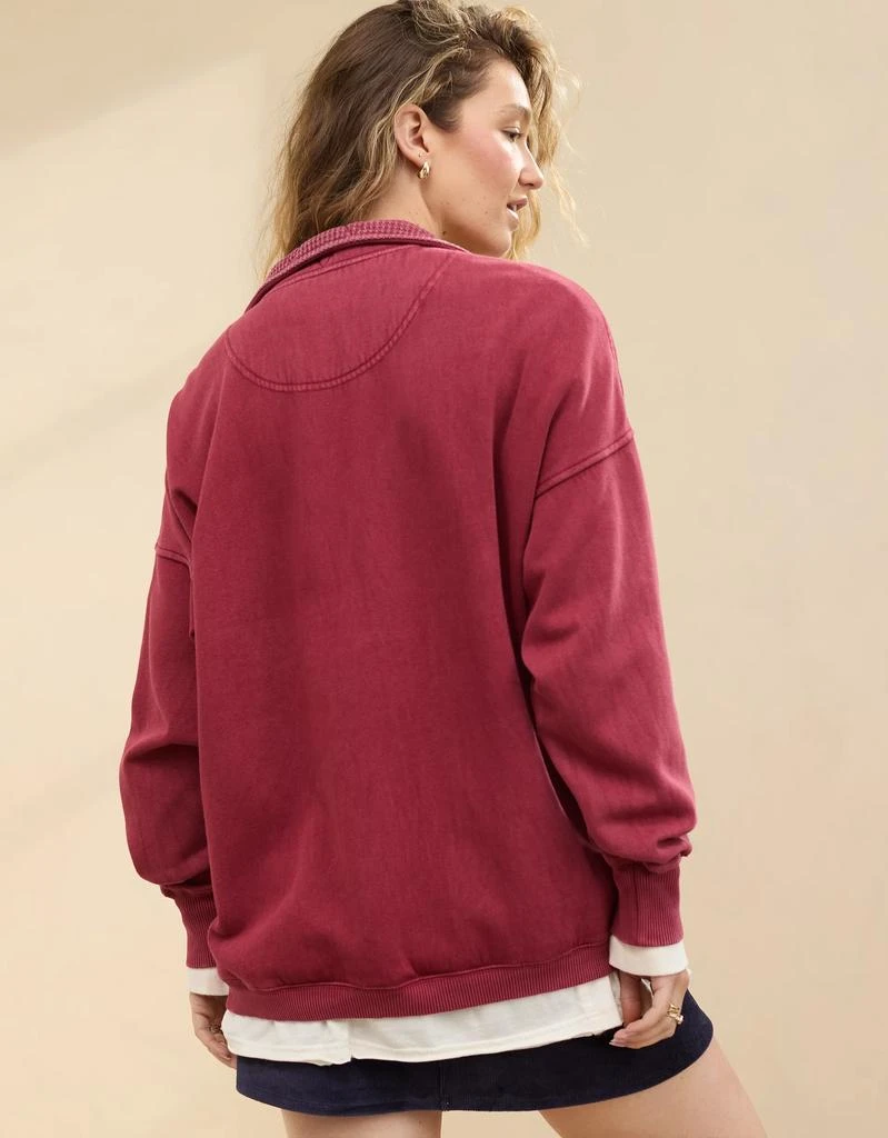 商品Aerie|Aerie Getaway Quarter Snap Sweatshirt,价格¥497,第3张图片详细描述