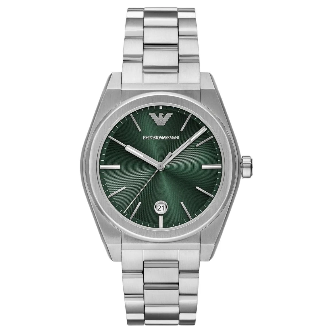商品[国内直发] Emporio Armani|阿玛尼腕表 石英机芯 41mm 绿色表盘 男表 50米 防水,价格¥2503,第1张图片
