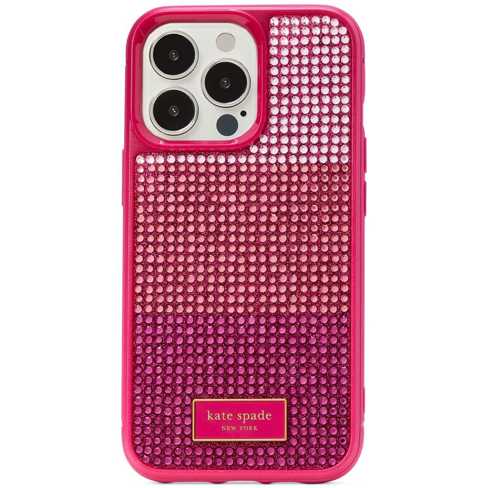 商品Kate Spade|Bonbon Rhinestone Embossed Rock Candy Sticker Logo iPhone 13 Pro Case,价格¥268,第1张图片