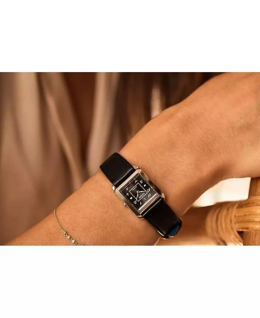 商品Citizen|Eco-Drive Women's Bianca Black Leather Strap Watch 28mm,价格¥2507,第4张图片详细描述