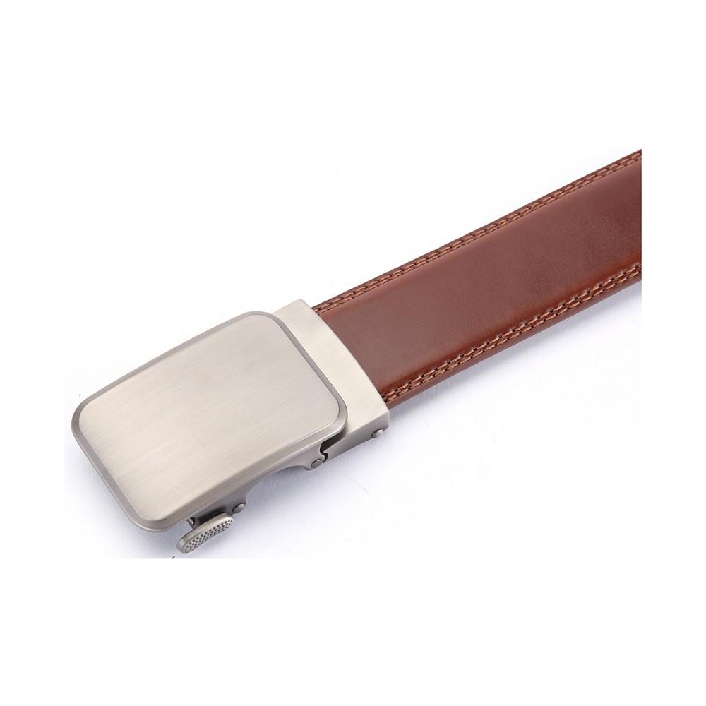 商品Mio Marino|Men's Solid Buckle Ratchet Belts,价格¥205,第5张图片详细描述