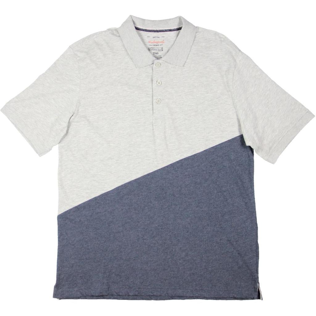 Weatherproof Vintage Mens Brushed Jersey Heathered Polo Shirt商品第1张图片规格展示