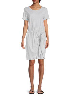 商品Calvin Klein|Knot Waist T-Shirt Dress,价格¥177,第1张图片