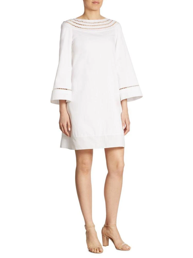 商品Ralph Lauren|Felicia Wide-Sleeve Ladder-Stitch Dress,价格¥4446,第3张图片详细描述