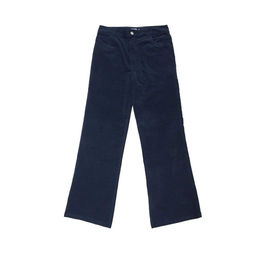 商品New Man|New Man Velvet Stretch Flared Jean Trousers - Navy,价格¥1620,第1张图片