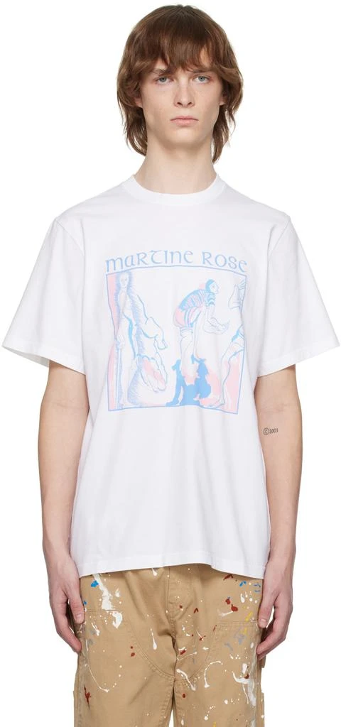 商品Martine Rose|White Graphic T-Shirt,价格¥730,第1张图片