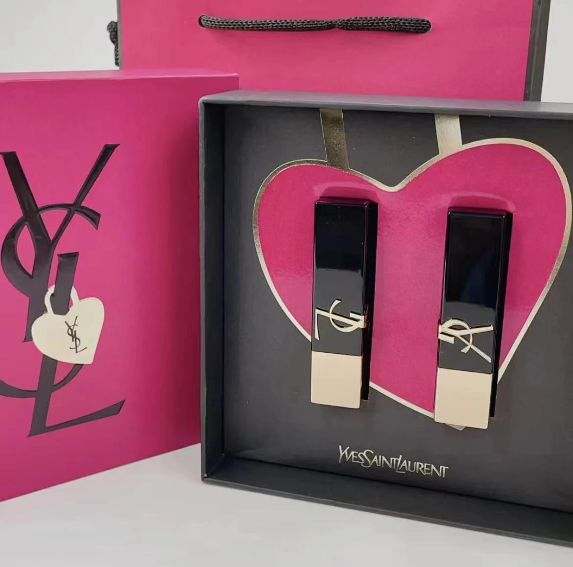 Yves Saint Laurent|YSL圣罗兰黑金方管口红3g 两件套+礼袋 商品