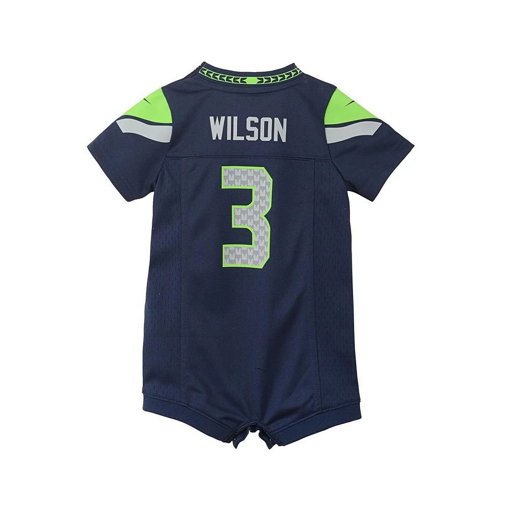 商品NIKE|Infant Russell Wilson Navy Seattle Seahawks Romper Jersey,价格¥335,第3张图片详细描述