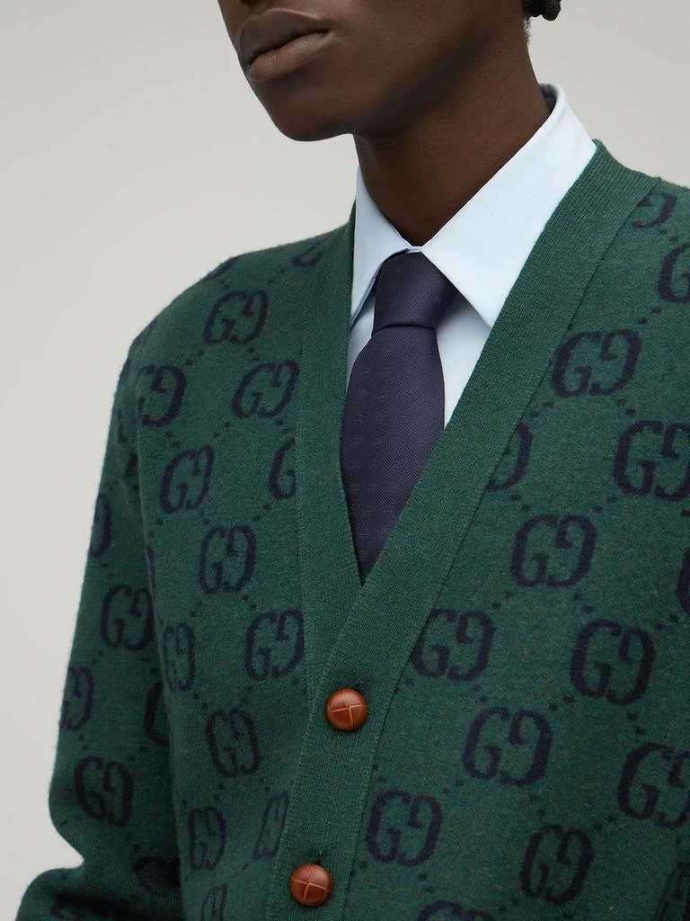 商品Gucci|7cm Gg Logo Silk Tie,价格¥1648,第1张图片