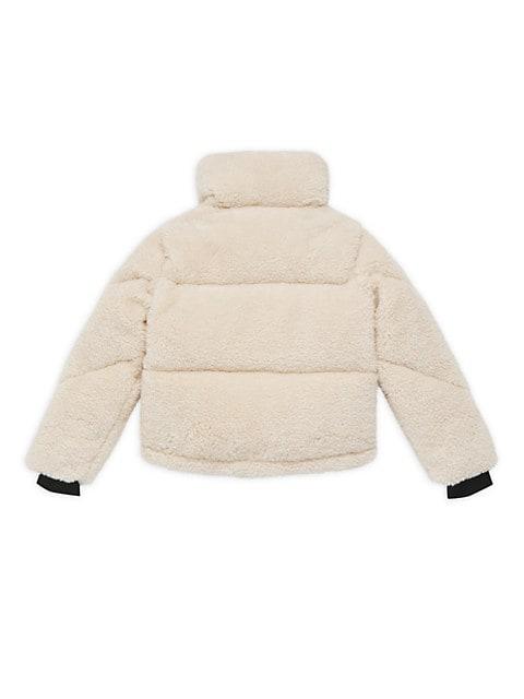 Girl's Sherpa Puffer Jacket商品第3张图片规格展示