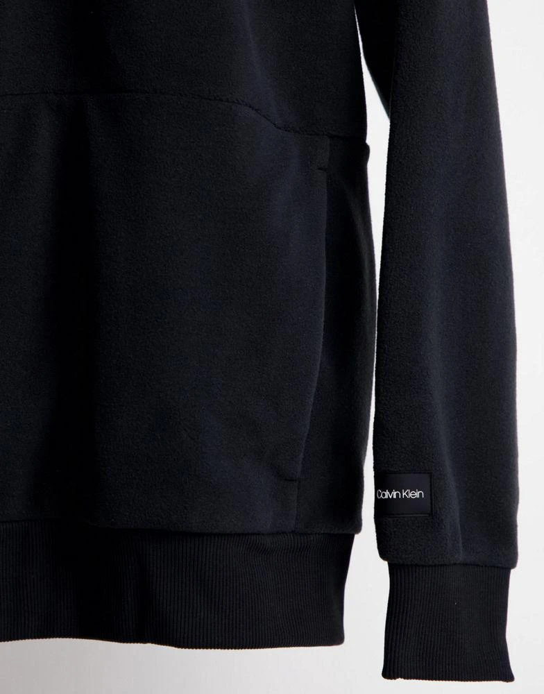 商品Calvin Klein|Calvin Klein ASOS Exclusive polar fleece half zip sweatshirt in black,价格¥365,第2张图片详细描述