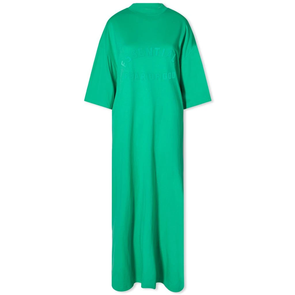 商品Essentials|Fear of God ESSENTIALS 3/4 Sleeve Dress - Mint Leaf,价格¥560,第1张图片