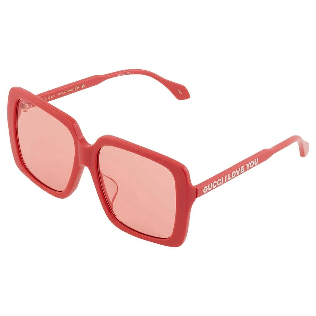 商品Gucci|Red Square Ladies Sunglasses GG0567SAN 005 58,价格¥1228,第3张图片详细描述