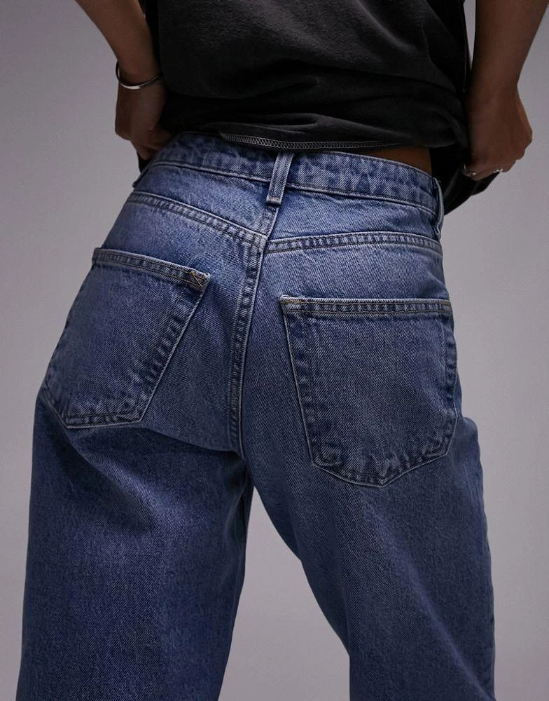 商品Topshop|Topshop Mom jeans in mid blue,价格¥232,第5张图片详细描述