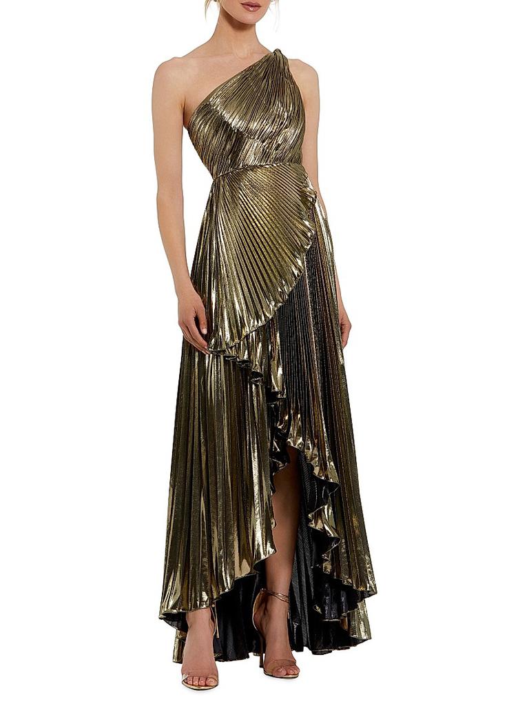 存在感が弾ける【Mac Duggal】 花柄 ティアード スモックネック mac-duggal-5687-lace-up-back-
