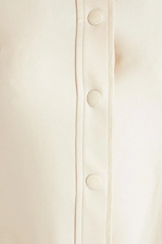 商品Alexander Wang|Crystal-embellished satin-jersey shirt,价格¥1641,第4张图片详细描述