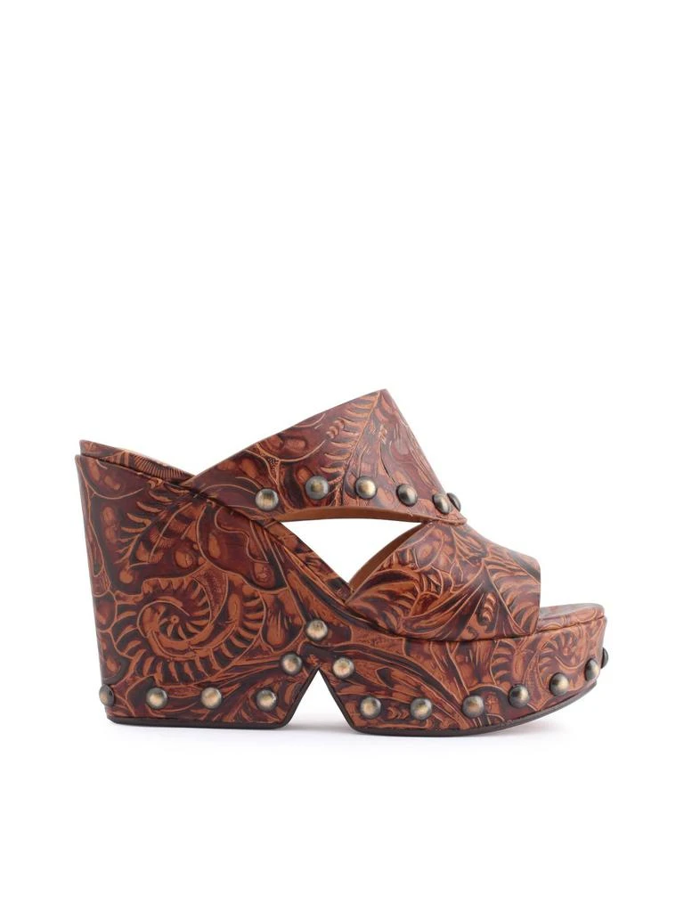 商品ROBERT CLERGERIE|Robert Clergerie Womens Gold Sandals,价格¥5585,第1张图片