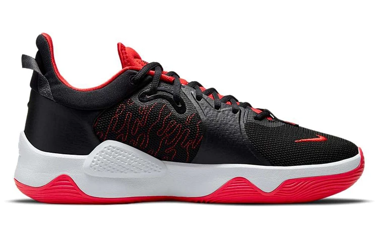 商品[国内直发] NIKE|PG 5 EP \"Bred\" 泡椒5 保罗乔治 圆头 系带 低帮 实战篮球鞋 男女同款 黑红 国内版,价格¥953,第3张图片详细描述