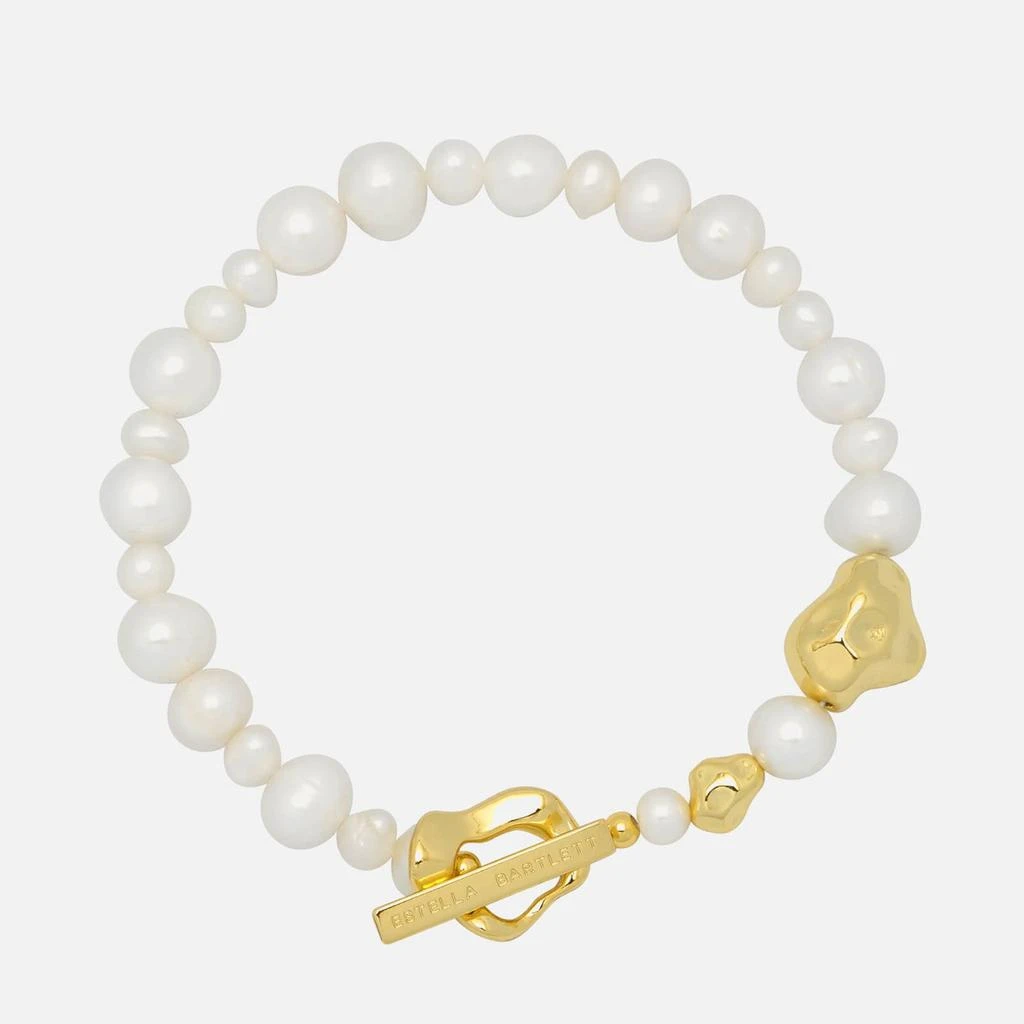 商品ESTELLA BARTLETT|Estella Bartlett Organic Pearl Gold-Tone T-Bar Bracelet,价格¥175,第1张图片