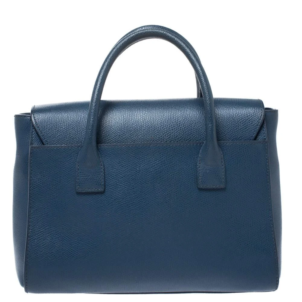 商品[二手商品] Furla|Furla Blue Leather Metropolis Satchel,价格¥1319,第4张图片详细描述
