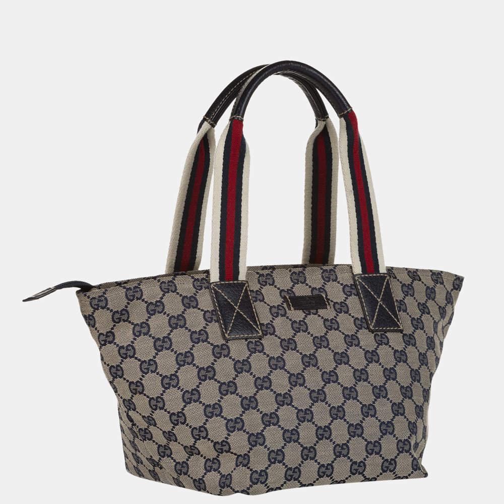 Gucci Brown/Multicolor GG Canvas Web Handbag商品第2张图片规格展示