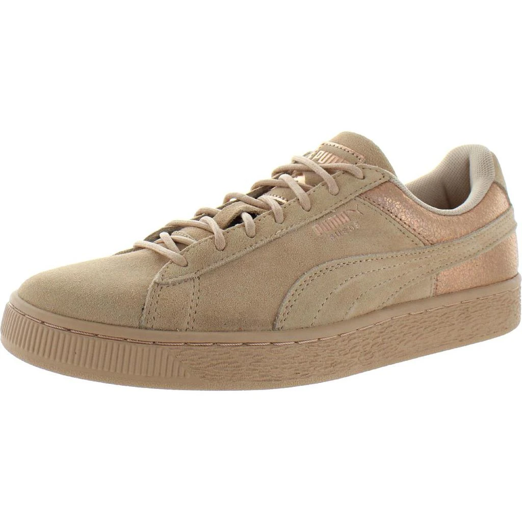 商品Puma|Puma Womens Lunar Lux Suede Metallic Sneakers,价格¥255,第1张图片