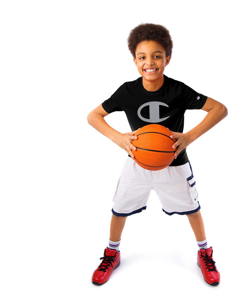 Champion Boys Shirt Performance Short Sleeve Tech Athletic Tee Shirt Top Kids Clothing - Great for Gym, Sports, and School商品第3张图片规格展示