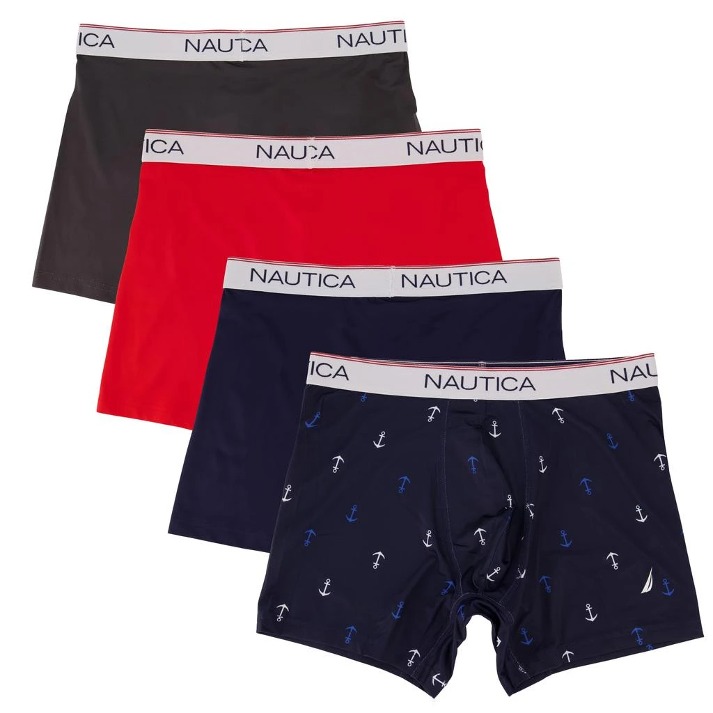 商品Nautica|诺帝卡男士平角内裤 4条装,价格¥128,第1张图片