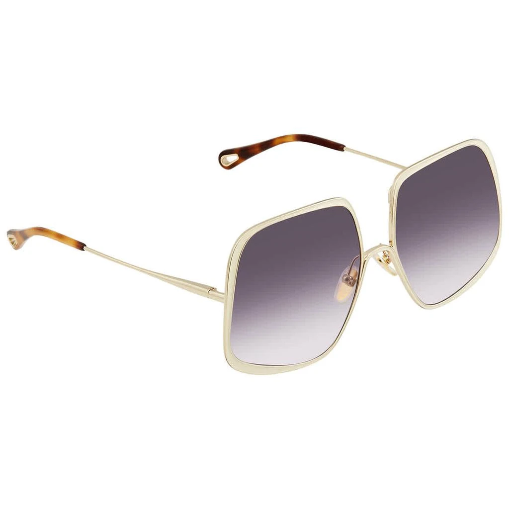 商品Chloé|Chloe Violet Gradient Oversized Ladies Sunglasses CH0035S 006 62,价格¥1390,第1张图片